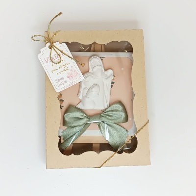 Tela com presépio em scrapbook