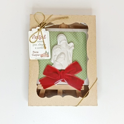 Tela com presépio em scrapbook