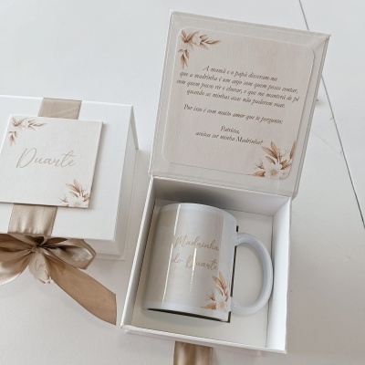 Caixa Convite Padrinhos Batismo