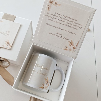 Caixa Convite Padrinhos Batismo