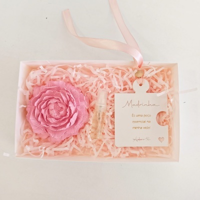 Caixa Peónia Rosa