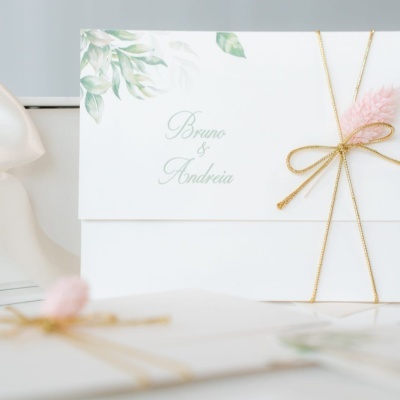 Convite Andreia & Bruno e Batizado