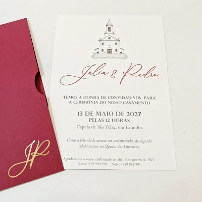 Convite Júlia & Pedro
