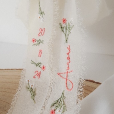 Fitas Personalizadas Bordadas à Mão Fitas Personalizadas Bordadas à Mão