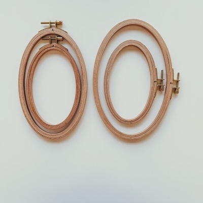 Bastidores Ovais de Madeira Faia com Tarraxa Ajustável