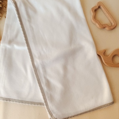 Fraldinhas de Algodão para Bordar e Personalizar  - Viés e Picueta