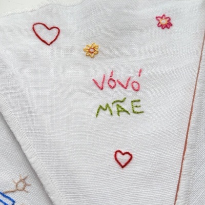 Leques Personalizados Bordados à Mão