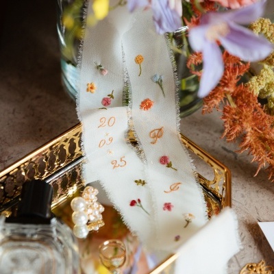 Fitas Bouquet Bordadas à Mão