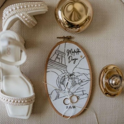 Porta Alianças Oval