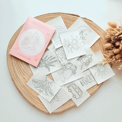 Adesivos Hidrossolúveis para Bordar —Boho