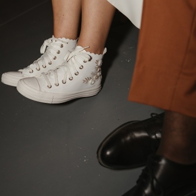 Sapatilhas Bordadas à Mão