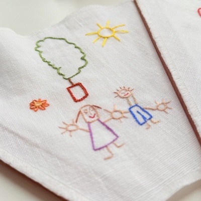 Leques Personalizados Bordados à Mão