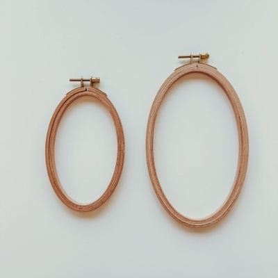 Bastidores Ovais de Madeira Faia com Tarraxa Ajustável