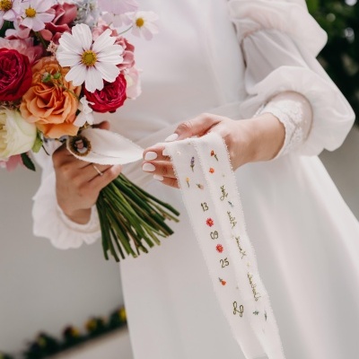 Fitas Bouquet Bordadas à Mão