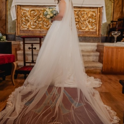 Bordado à  Mão Exclusivo Noivas (Véus, Vestidos, Capas e Mantos)