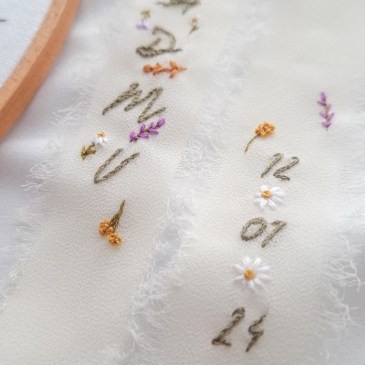 Fitas Personalizadas Bordadas à Mão Fitas Personalizadas Bordadas à Mão