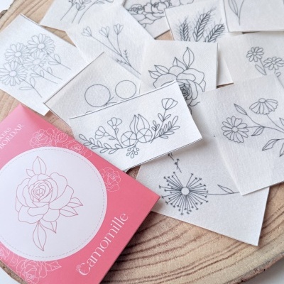 Adesivos Hidrossolúveis para Bordar — Motivos Florais