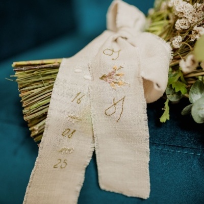 Fitas Bouquet Bordadas à Mão