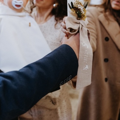 Fitas Batizado Bordadas à Mão