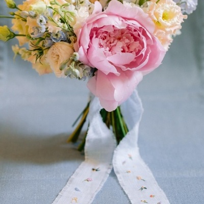 Fitas Bouquet Bordadas à Mão