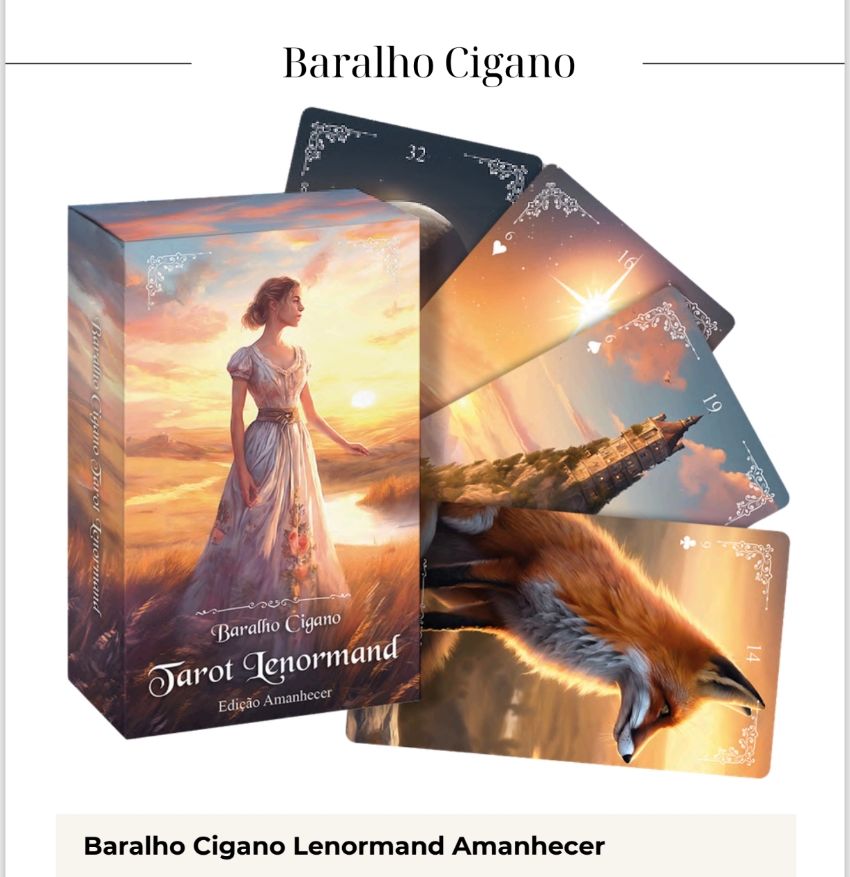 Lenormand Baralho Cigano – Edição Amanhecer Lenormand Baralho Cigano – Edição Amanhecer