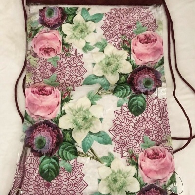 Mochila Poliester Transparente 43x31 cm