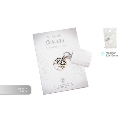 Pendente de Pedra Selenita 12x35