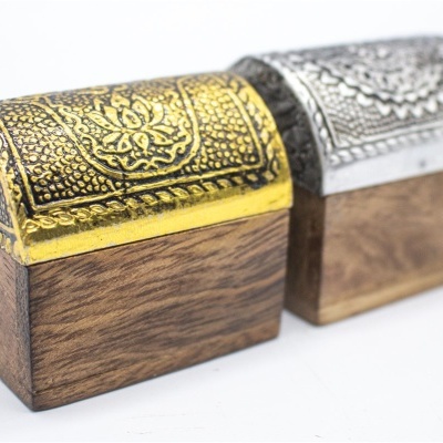 Caixa de Madeira Decorada 4x5x5 Caixa de Madeira Decorada 4x5x5