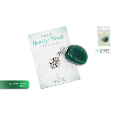 Pendente de Pedra Q. Verde 12x35