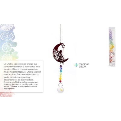 Captador de Energia 7 Chakras c/ Mocho e Outros Modelos 35cm