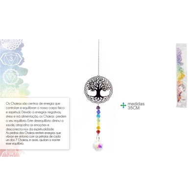 Captador de Energia 7 Chakras c/ Mocho e Outros Modelos 35cm