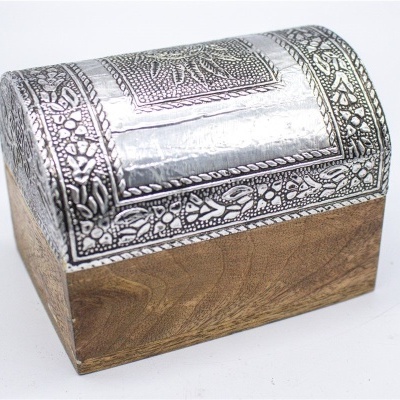 Caixa de Madeira Decorada 7.5X10X7.5 Caixa de Madeira Decorada 7.5X10X7.5