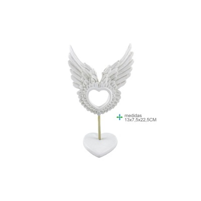 Asa Anjo Resina 13x7,5x22,5cm Asa Anjo Resina 13x7,5x22,5cm