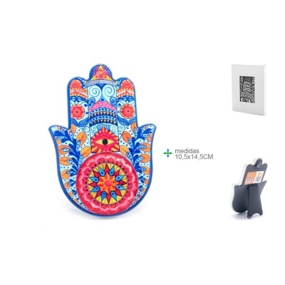 Mão Fátima Cerâmica Vários Modelos  10,5x14,5cm