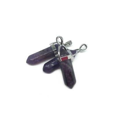 Pendente hexagonal Ametista 3,2cm