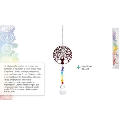 Captador de Energia 7 Chakras c/ Mocho e Outros Modelos 35cm