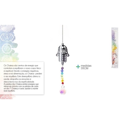 Captador de Energia 7 Chakras c/ Mocho e Outros Modelos 35cm