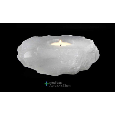 Porta Velas Selenita Vários Modelos e Tamanhos