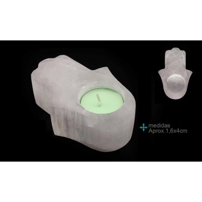 Porta Velas Selenita Vários Modelos e Tamanhos