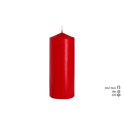 VelaTaco Vermelha 80x200mm