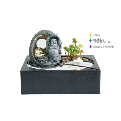 Fonte Resina Buda c/Luz 29x21x22