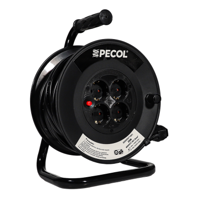 Extensão Electrica 25Mt x 1,5mm C/Enrolador PECFIX