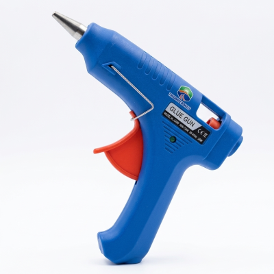 Pistola de cola quente azul