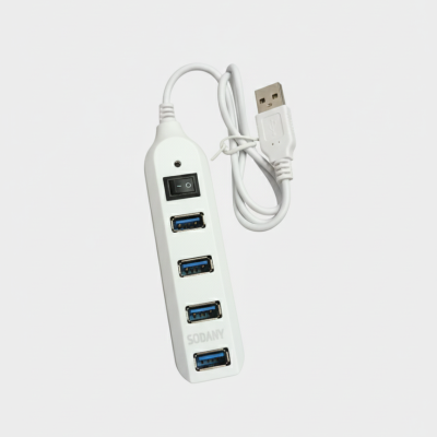 HUB USB 4 portas branco
