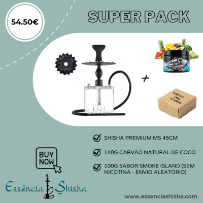 PACK SHISHA PREMIUM MS MOHITO 45CM