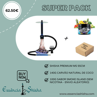 PACK SHISHA PREMIUM MS ZEUS 55CM
