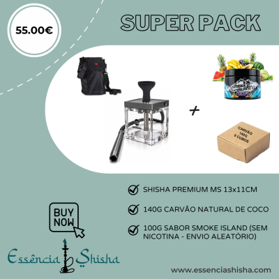 PACK SHISHA PREMIUM MS BB 13X11CM