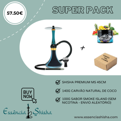 PACK SHISHA PREMIUM MS TWISTER 45CM
