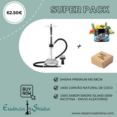 PACK SHISHA PREMIUM MS PSYCHO 58CM