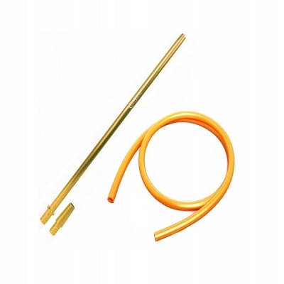 Mangueira Silicone + Boquilha Alumínio DOURADO